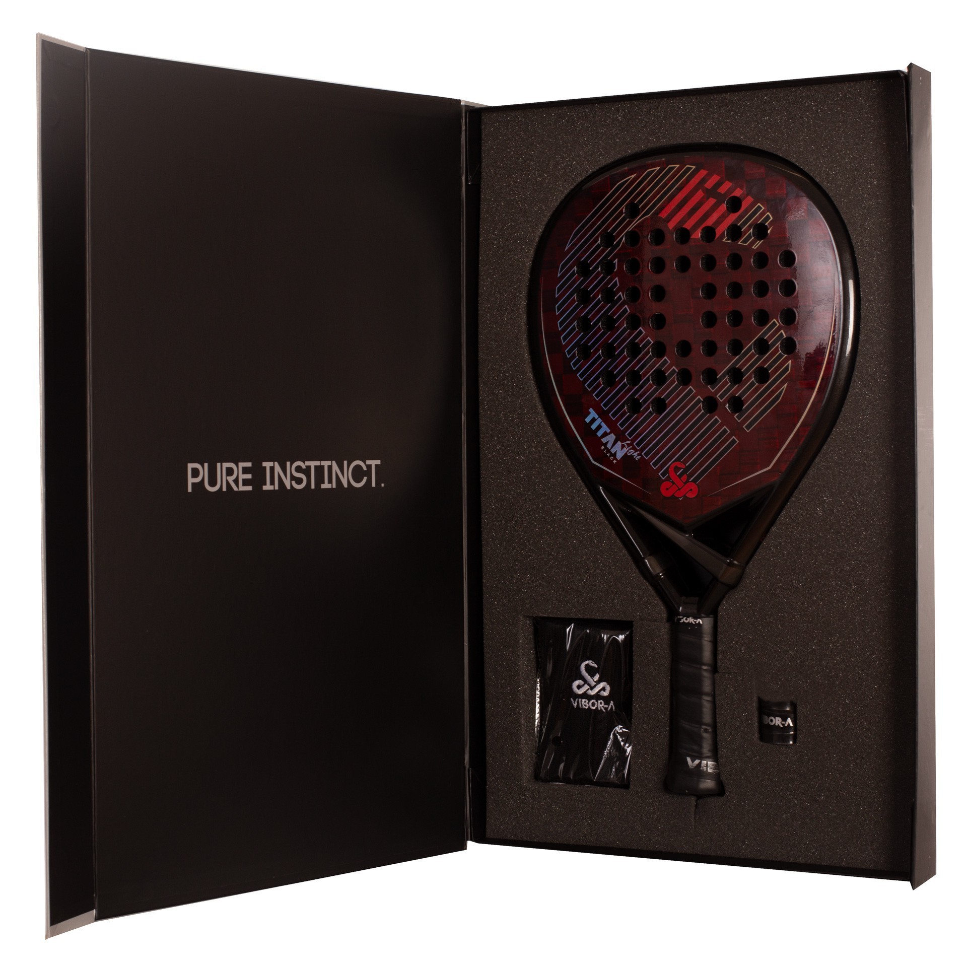 Padeli komplekt PACK RACKET PADEL VIBOR-A TITAN BLACK LIGHT