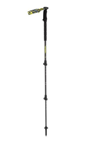 Gabel Carbon Force FLK teleskoopilise jalutuskepi tõkkepuuks on mõeldud matkamiseks ja alpinismiks, 66-142cm, must.