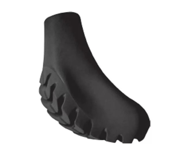 Põhjapoolse käimise keppide otsad Walking Pad XXL Hard 05/27, mustad