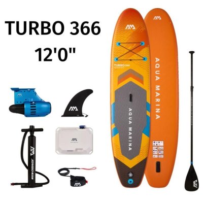SUP laud Aqua Marina TURBO elektrilise uimiga BLUEDRIVE S 366x84x15 cm AMGO-366PFS