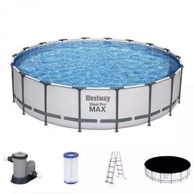 Raamiga bassein Bestway Steel Pro Max komplekt 549x122 cm, filtrpumba ja tarvikutega (56462)