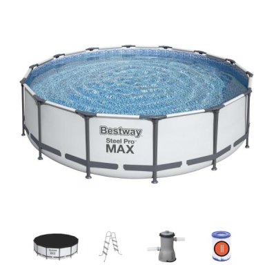 Bestway Steel Pro Max raamiga basseinide komplekt 427x107 cm, filtrpumba ja tarvikutega (56950)