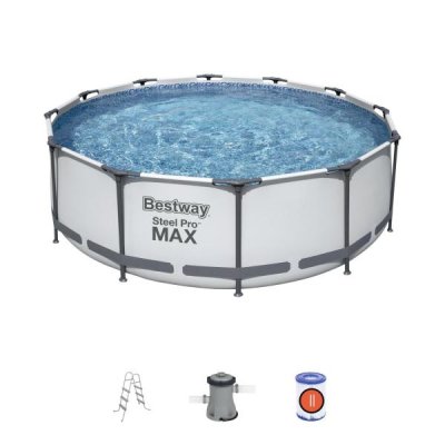 Karkassbassein Bestway Steel Pro Max komplekt 366x100 cm, koos filtreerimispumba ja tarvikutega (56418)