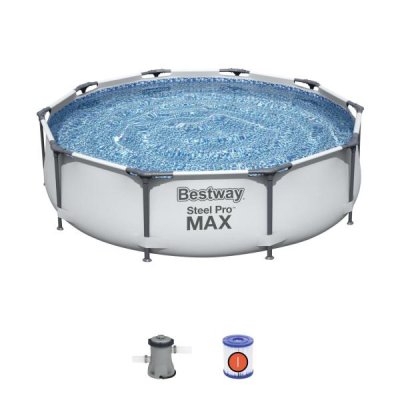 Bestway Steel Pro Max komplektis raamujas bassein 305x76 cm, koos veepumbaga (56408)