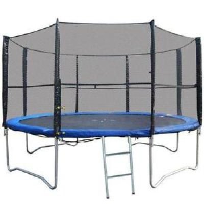 Trampoliin 366 cm turvavõrgu ja redeliga, 12ft (3,66 m)