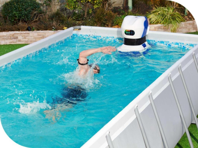 Bestway 58517 Swimfinity™ ujumisfitnessi süsteem kaugjuhtimispuldiga, sobib basseinidele alates 457 cm