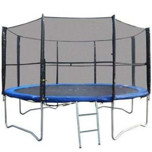 Trampoliin 366 cm turvavõrgu ja redeliga, 12ft (3,66 m)