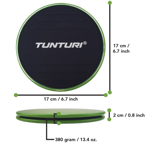 Treeningu liugketaste komplekt Tunturi Resistance & Core Sliders Set