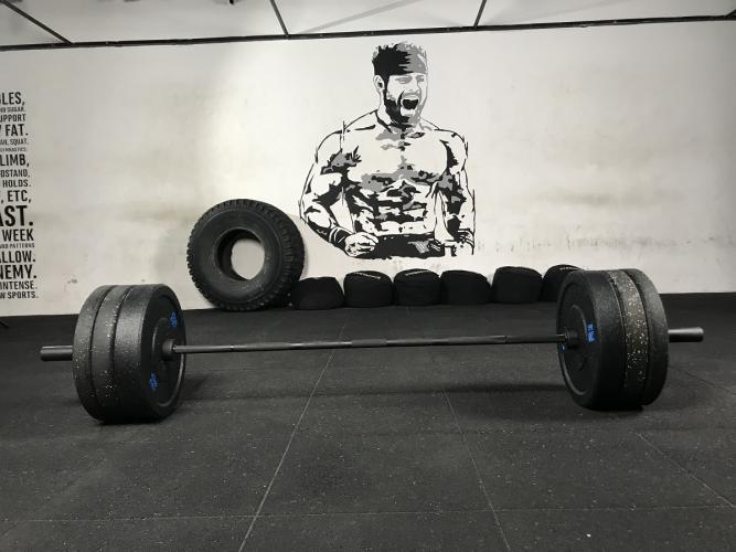 Bumper raskuste ja kangi komplekt STRONGMAN Premium 150kg